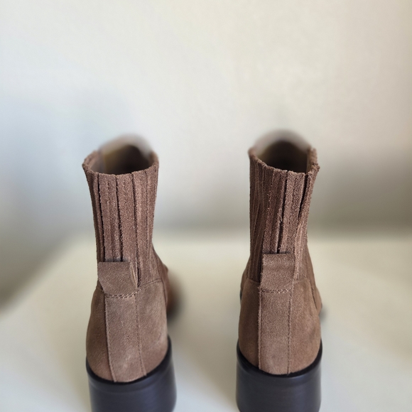 Dolce Vits Suede Ankle Boots in Brown - Women's Chelsea Style - Picture 2 of 5